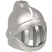 LEGO Metallic Silver Minifig Helmet Castle with Fixed Face Grille (4503 / 15569)