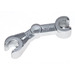 LEGO Metallic Silver Minifig Mechanical Bent Arm (55528 / 86024)