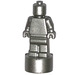 LEGO Metallic Zilver Minifig Statuette (53017 / 90398)