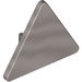 LEGO Metallic Silver Triangular Sign with Split Clip (30259 / 39728)