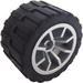 LEGO Metallic zilver Wheel with Tyre