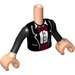 LEGO Mia Torso, with Black Tuxedo Jacket and Red Bow Pattern (92456)