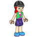 LEGO Mia with Green Plaid Shirt over Magenta Top Minifigure