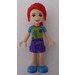 LEGO Mia with Lightning Bolt Shirt and Red Hair Minifigure