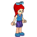 LEGO Mia with Plaid Shirt Bow Minifigure