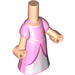 LEGO Micro Body with Long Skirt with Pink Dress (66570)