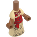 LEGO Micro Vartalo jossa Pitkä Hame jossa Beige Mekko jossa Punainen Yläosa ja Sash