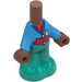 LEGO Micro Body with Trousers with Blue and Red Shirt