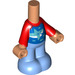 LEGO Micro Body with Trousers with Santiago Blue and Red Top (1487)