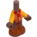 LEGO Micro Body with Trousers with Yellow and Red Shirt (107796)