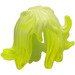 LEGO Mid-Length Wavy Hair with Transparent Neon Green Sides with Spikes (53801)