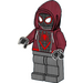 LEGO Miles Morales mit Dark rot Kapuze und Grau Beine Minifigur