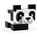 LEGO Mincecraft Baby Panda mit Weiß Platte