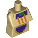 LEGO Minecraft Torso with Desert Cleric Outfit with Orange Lines (25767 / 66817)