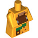 LEGO Minecraft Torso with Jungle Villager Outfit with Green and Brown (25767 / 75417)