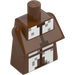 LEGO Minecraft Torso with Shepherd Villager Outfit with White and Gray (25767)