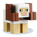 LEGO Minecraft Wit Sheep met Reddish Brown Horns