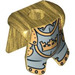 LEGO Minifig Armour Plaat met Fantasy Era Gold Knight Patroon (2587 / 86340)