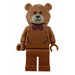 LEGO Minifig Medium Dark Flesh met Bear Helm en Rood Bow Tie