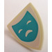 LEGO Minifig Shield Triangular with Sad Mask Sticker (3846)