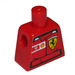 LEGO Minifig Torso without Arms with Ferrari Shield Sticker (973)