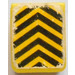 LEGO Minifig Vest mit Schwarz und Gelb Danger Streifen Aufkleber (3840)