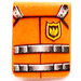 LEGO Minifig Vest mit Feuer Logo Aufkleber (3840)