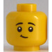 LEGO Minifigure Kopf Boy Smiling (Einbau-Vollbolzen) (3626)