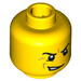 LEGO Minifigure Hoofd met Decoratie (Verzonken Solid Stud) (96450 / 98271)