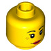 LEGO Minifigure Head with Decoration (Safety Stud) (14753 / 86294)