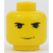 LEGO Minifigure Head with Decoration (Safety Stud) (3626 / 50888)