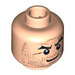 LEGO Minifigure Head with Decoration (Safety Stud) (3626 / 90752)