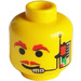 LEGO Minifigure Head with Headset (Safety Stud) (3626)