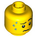 LEGO Minifigure Head Worried with Sweat Drops (Safety Stud) (15200 / 93418)