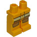 LEGO Minifigure Hüften und Beine mit Brown Kneepads und Gelb Pockets (10279 / 14998)