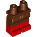 LEGO Minifigure Heupen en benen met Rood Boots (21019 / 77601)