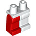 LEGO Minifigure Poten met Wit Links Been en Rood Rechtsaf Been (3815 / 73200)