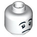 LEGO Minifigure Mime Head with Sad Expression (Safety Stud) (3626 / 92116)