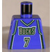 LEGO Minifigure NBA Torse avec NBA Milwaukee Bucks #7 Toni Kukoc