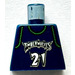 LEGO Minifigure NBA Torso with NBA Minnesota Timberwolves #21