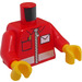 LEGO Minifigur Overkropp Mailman Zippered Jakke med Envelope Icon (973 / 76382)