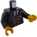 LEGO Minifigure Torso mit Jacket mit Zwei Rows of Buttons, Airline Logo, rot Necktie mit Schwarz Arme und Gelb Hände (973 / 76382)
