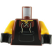 LEGO Minifigur Torso med Laced Skjorte og Sort Apron Bib (973 / 76382)