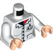 LEGO Minifigure Busto con Bianco Button Su Maglietta e Distintivo d&#039;identità (76382)