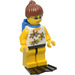 LEGO Minifigure avec Flippers et Airtank