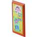 LEGO Mirror Base / Notice Board / Wall Panel 6 x 10 with &#039;Baby Thomas 2000&#039; and Drawings Sticker (6953)