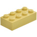 LEGO Modulex Buff Modulex Brick 2 x 4 with M on Studs