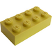 LEGO Modulex Lemon Modulex Brick 2 x 4 with M on Studs