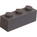 LEGO Modulex Hellgrau Modulex Backstein 1 x 3 mit LEGO auf Bolzen
