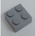 LEGO Modulex Medium Stone Grey Modulex Цегла 2 x 2 з M на шпильки